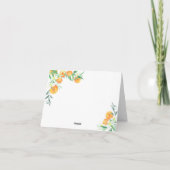 シトラス - 結婚式のお礼カード サンキューカード (裏面)