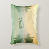 シトラスNグリーンマウンテンズフォレストランドスケープ アクセントクッション (正面(垂直))