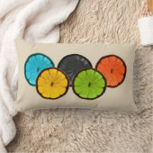 シトラッカラフルススライス装飾アクセント枕 ランバークッション (ブランケット)