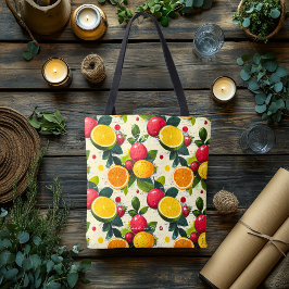 シトラッパーソナライズされた鮮やかツフルーツトートバッグ トートバッグ