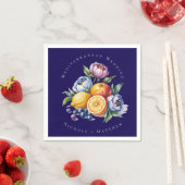 シトラッ地中海のスブーケ結婚ス スタンダードカクテルナプキン (インサイチュ)