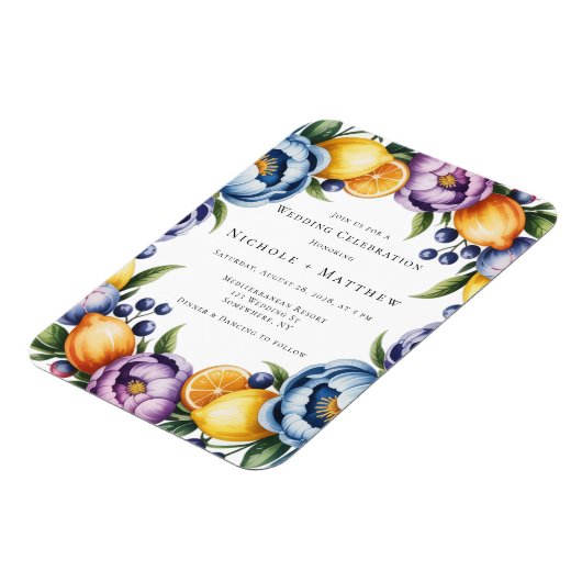 シトラッ地中海のスブーケ結婚ス マグネット (左側)