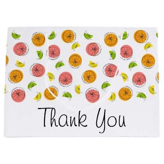 シトラッ数々のトサンキュー抱き枕大 ラージペーパーバッグ (正面)