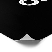 シトラリー奇妙おもしろいなオレンジプンダークBG ポスター (角)