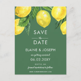 シトラレモンセーブ・ザ・デート案内葉書 案内ポストカード