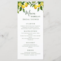 シトラレモンブライダルシャワー