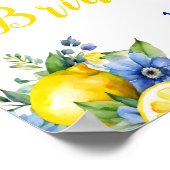 シトラレモン地中海のブライダルシャワー ポスター (角)