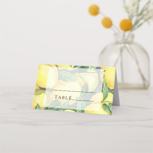 シトラレモン – 座席表 プレイスカード (正面)