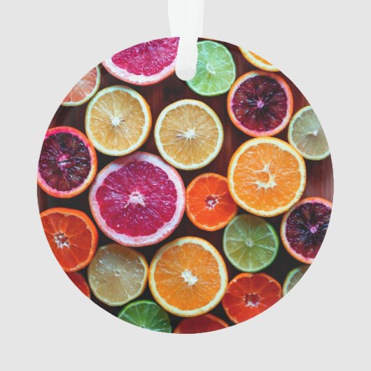 シトランドリームレモンライムオレンジフルーツ オーナメント (裏面)