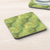 シトリンイエローガラス質感 コースター (左側)