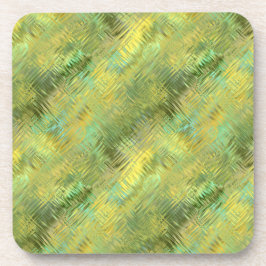 シトリンイエローガラス質感 コースター