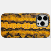 シトリンコーティング：イエロースネークテクスチャ Case-Mate iPhoneケース (裏面 (横))