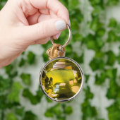 シトリンジェムストーンイエロー キーホルダー (手)