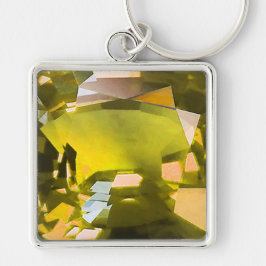 シトリンジェムストーンイエロー キーホルダー