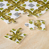 シトリンダイヤモンドカラーアートイエロー ジグソーパズル (側面)