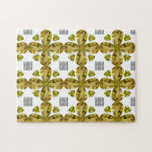 シトリンダイヤモンドカラーアートイエロー ジグソーパズル (横)