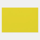 シトリン無地のカラー ラッピングペーパーシート (正面)