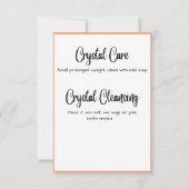 シトリン結晶意味カード 招待状 (裏面)