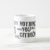 シトロエンは車のマグを引用しました コーヒーマグカップ (中央)