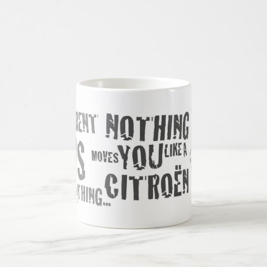 シトロエンは車のマグを引用しました コーヒーマグカップ (中央)