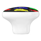 シトロエンカラフル2 CVタイルパターン セラミックノブ (側面)