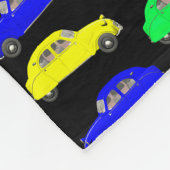 シトロエン2 CVタイル模様 フリースブランケット (角)