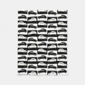 シトロエン2 CVタイル模様 フリースブランケット (正面)