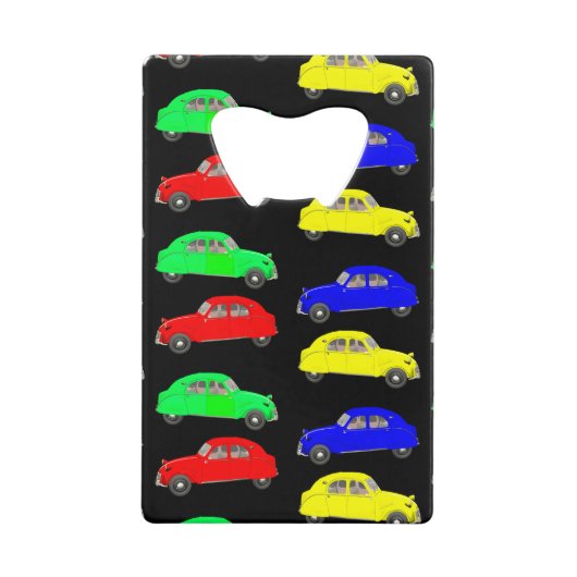 シトロエン2 CVドゥクスシボー クレジットカード栓抜き (正面)