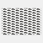 シトロエン2 CVブルーホワイトレッド ラッピングペーパーシート (正面2)