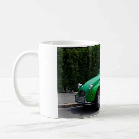 シトロエン2 CV Sauss Ente コーヒーマグカップ (左)