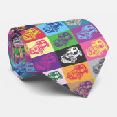 シトロエン2CVのモザイクタイ ネクタイ (ロール)