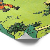 シトロエン2cvクラシックヴィンテージポスター、レトロデザイン ポスター (角)