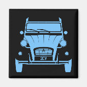 シトロエン2CVドゥクシェヴォー冷蔵庫用マグネット マグネット (正面)