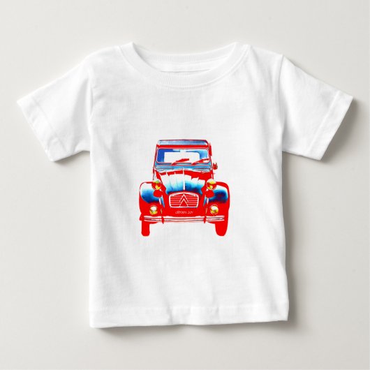 シトロエン2CV 2 ベビーTシャツ (正面)