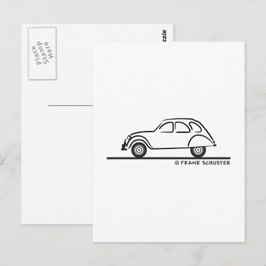 シトロエン 2CV ポストカード (正面/裏面)