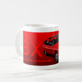 シトロエンBXのマグ コーヒーマグカップ (正面左)