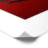 シトロエンBX 16Vポスタ図解入りの、写真付きのー ポスター (角)