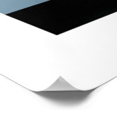 シトロエンDS19ブルー淡い色のアートワーク ポスター (角)