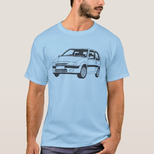 シトロエンSaxo VTSの刺激を受けたなTシャツ Tシャツ (正面)