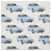 シトロエンSMの淡青色の生地 ファブリック (見本)