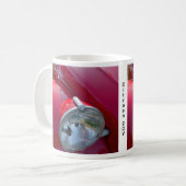 シトロテ2CV、ヴィンテージフランスの車。 コーヒーマグカップ (正面左)