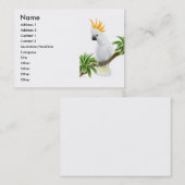 シトロンによって頂点に達されるオウムのプロフィールカード 名刺 (正面/裏面)