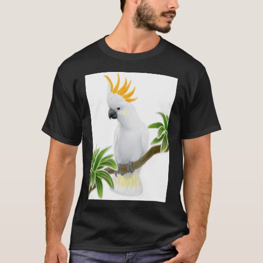 シトロンのオウムの暗闇のTシャツ Tシャツ (正面)