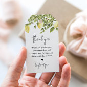 シトロンウォーターカラーレモンシトラスメッセージカード ギフトタグ