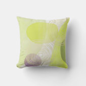 シトロンキウィグリーンミッドセンチュリー抽象芸術 クッション (正面)