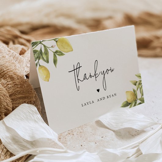 シトロンレモンシトラスサンキューカード サンキューカード