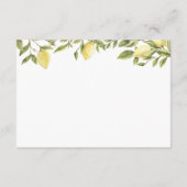 シトロンレモンシトラス詳細&宿泊施設 エンクロージャーカード (裏面)