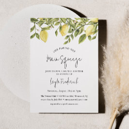 シトロンレモンブライダルシャワー招待 招待状