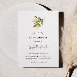 シトロンレモンベビーシャワー招待状 招待状