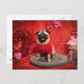 シドまたダンディはバレンタイン写真のティーズと贈り物 シーズンポストカード (正面/裏面)